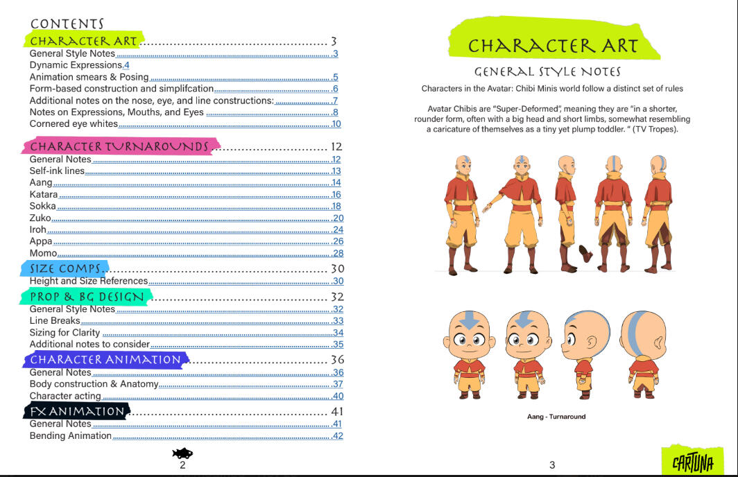 Avatar Chibi Minis Design and Animation Bible (ATLAC)