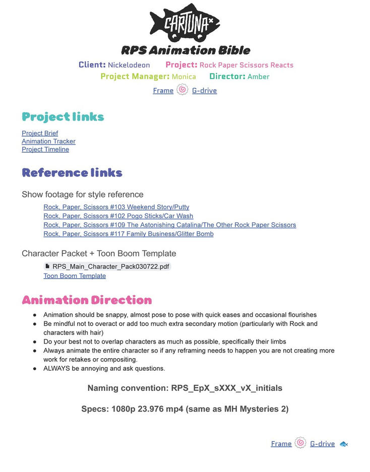 Animation Bible (CARTUNA)